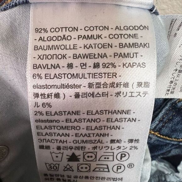 Levi's Women's 711 Skinny Jeans Distressed Denim 5 Pocket Medium Wash Size 27 - Picture 6 of 7